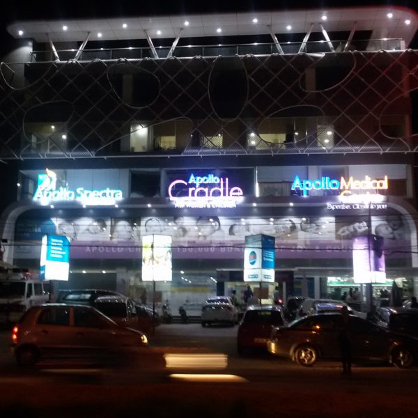 LED Standing Letters on Steel Frame